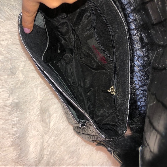 Cavalcanti Leather/Fur Handbag - Picture 5 of 8